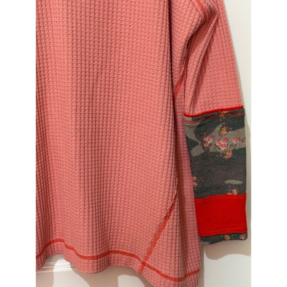 We the Free Free People Lovin Leopard Thermal Long Sleeve Shirt, Women 's Size M - Picture 5 of 8